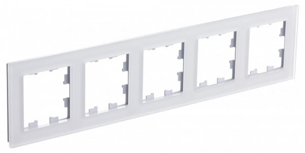 Systeme Electric AtlasDesign Nature Матовое стекло Белый Рамка 5-ая, универсальная