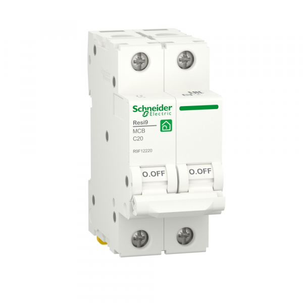 Schneider Electric RESI9 Автоматический выключатель (АВ) С 20А 2P 6000A