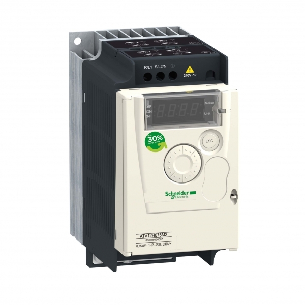 Schneider Electric Altivar 12 Частотный преобразователь 0.75кВт 240В на выходе 400Гц 3/3фаз на выходе 400Гц