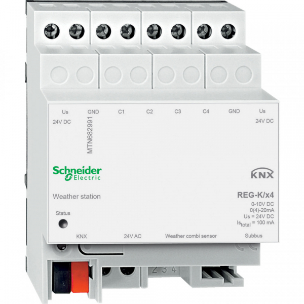 Schneider Electric Merten KNX\EIB Метеостанция 4-канальная REG-K
