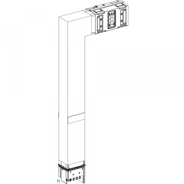 Schneider Electric CANALIS KSA СЕКЦИЯ УГЛОВАЯ НА ЗАКАЗ 630А С ОГНЕН. БАРЬЕРОМ. A=290 B=700 ДО 1200