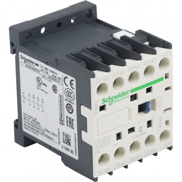 Schneider Electric Auxiliary contactors Промежуточное реле 4НО, цепь управления 24В DC