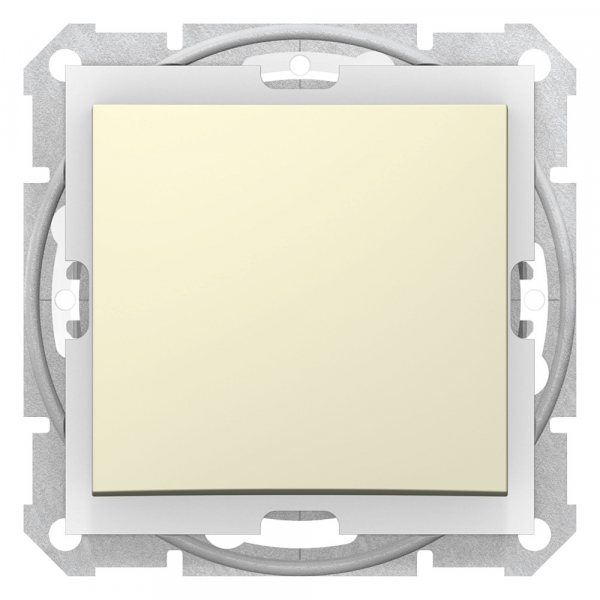 Schneider Electric Sedna Беж Выключатель 1-клавишный 10А , IP44 (сх.1)