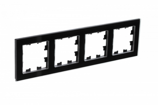 Systeme Electric AtlasDesign Nature Стекло черный Рамка 4-ая