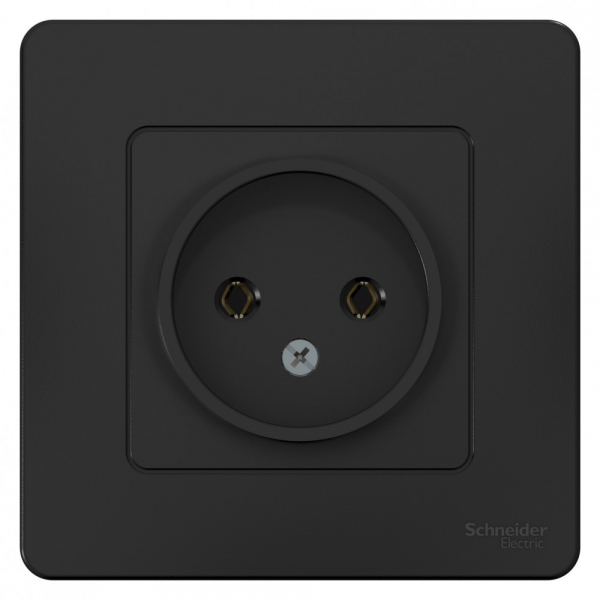 Systeme Electric Blanca внутр Антрацит Розетка б/з без шторок 16А, 250В