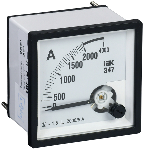 IEK Амперметр Э47 2000/5А кл. точн. 1,5 96х96мм