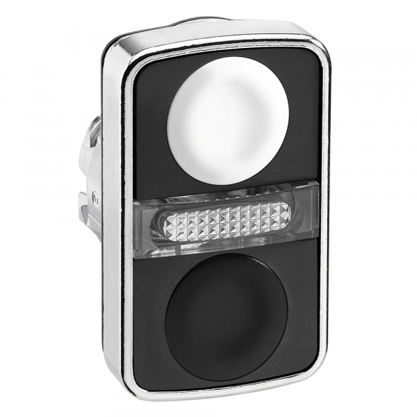 Schneider Electric XB4 Головка кнопки двойная без маркировки + LED ZB4BW7A1720