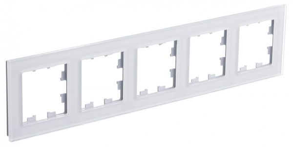 Systeme Electric AtlasDesign Nature Стекло Белый Рамка 5-ая, универсальная