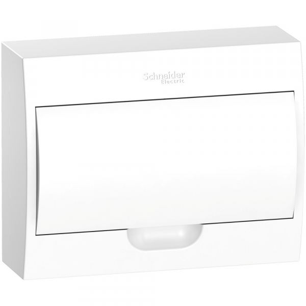 Systeme Electric EASY 9 Корпус навесной с белой дверью 1ряд/12мод, IP40, IK07, 63А, 2 клеммы