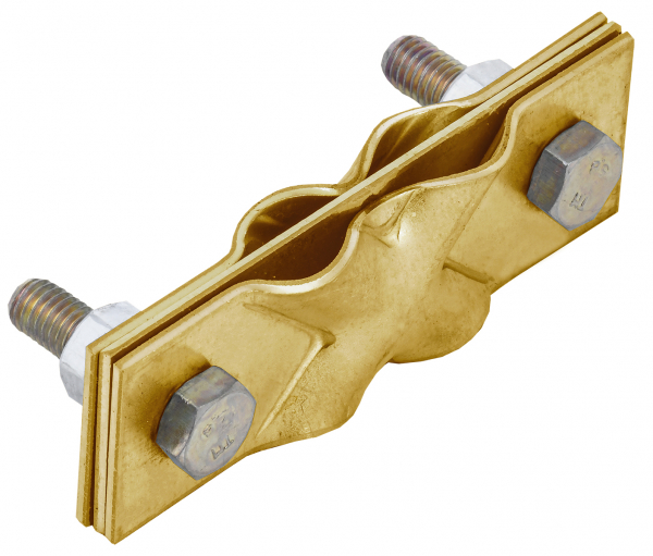 IEK Зажим заземления диагональный полоса-пруток/полоса-пруток латунь
