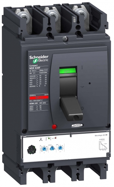 Schneider Electric Compact NSX 630N Автоматический выключатель Micrologic 2.3M 500A 3P 3Т
