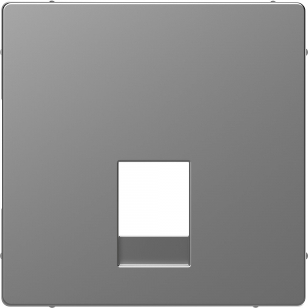 Schneider Electric Merten D-Life Нержавеющая Сталь Накладка центральная для розетки 2-ной RJ11/RJ12