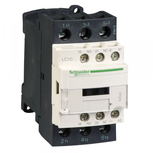Schneider Electric Contactors D Telemecanique Контактор 3Р 25A, 3НО сил.конт. 1НО+1НЗ доп.конт. катушка 24V DС