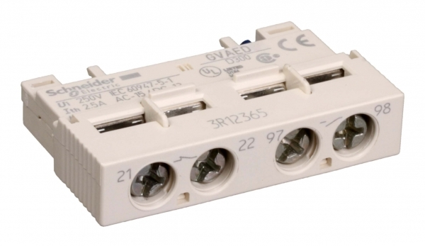 Schneider Electric GV2 Контакт фронтальный сигнализации аварийного отключения(НО)+доп. контакт мгновенного действия