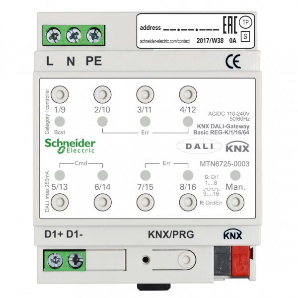 Schneider Electric Шлюз KNX DALI Basic/1/16/64
