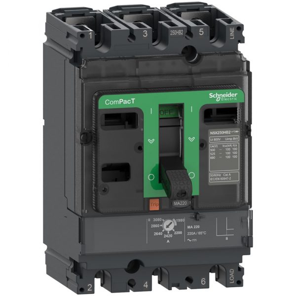 Schneider Electric Выключатель автоматический NSX250HB1 75kA 3П3Т 150A MA