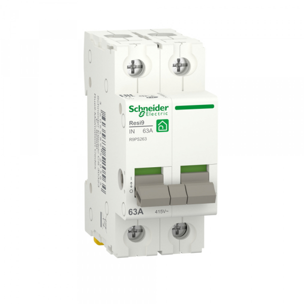 Schneider Electric RESI9 Выключатель нагрузки (мод. рубильник) 63А 2P