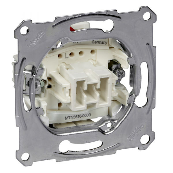 Schneider Electric Merten Механизм QuickFlex Переключателя 1-клавишного безвинт.зажим 16А