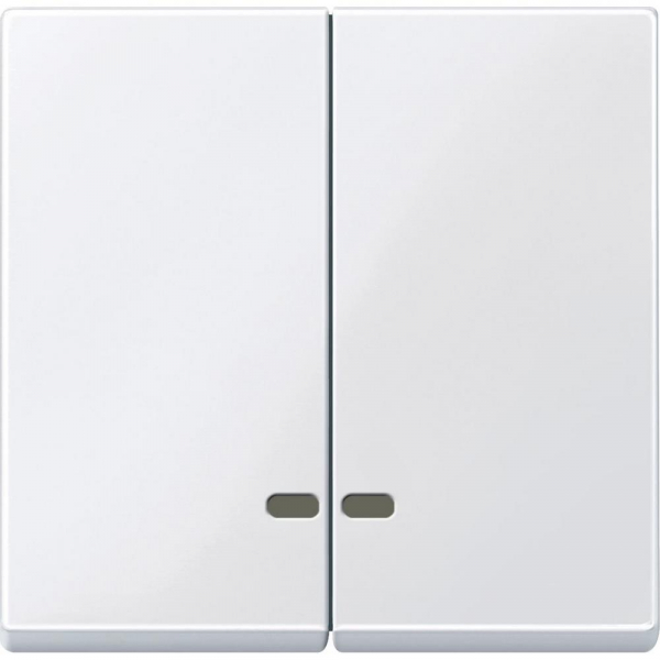 Schneider Electric Merten SM Бел Актив Две клавиши с окошком для световой индикации