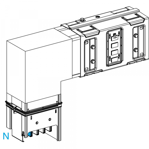 Schneider Electric CANALIS KSA СЕКЦИЯ УГЛОВАЯ ВЕРТИКАЛЬНАЯ ВНИЗ 630А