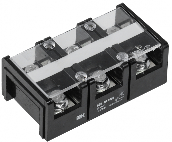 IEK Блок зажимов БЗН ТС-1003 35 мм2 100A 3 пары
