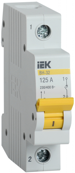 IEK KARAT Выключатель нагрузки (мини-рубильник) ВН-32 1Р 125А