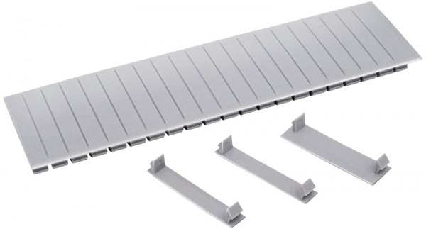 IEK Заглушка 12 модулей серая