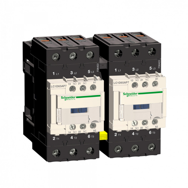 Schneider Electric Contactors D Контактор реверсивный 3Р Everlink AC3 440В 65A катушка управления 230В AC 50/60Гц