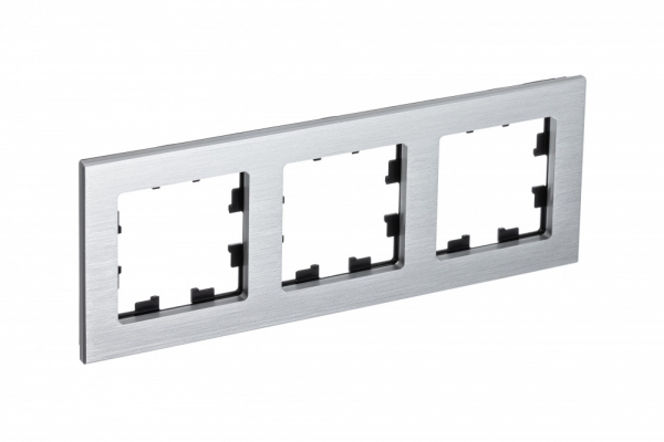 Systeme Electric AtlasDesign Nature Металл серебро Рамка 3-ая