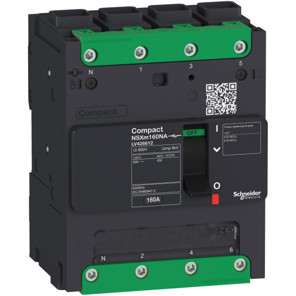 Schneider Electric Compact NSXm Выключатель-разъединитель 4P 160NA Elink
