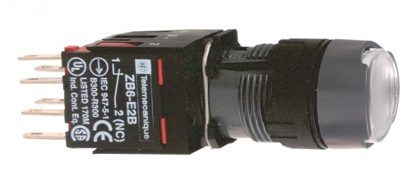 Schneider Electric Кнопка 16мм 12-24В белая XB6AW1B5B