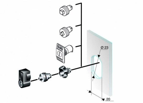 Schneider Electric Thalassa Замок с ключом 455