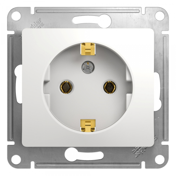 Systeme Electric Glossa Бел Розетка с/з