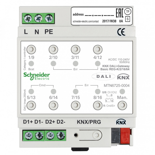 Schneider Electric Шлюз KNX DALI Basic/2/16/64
