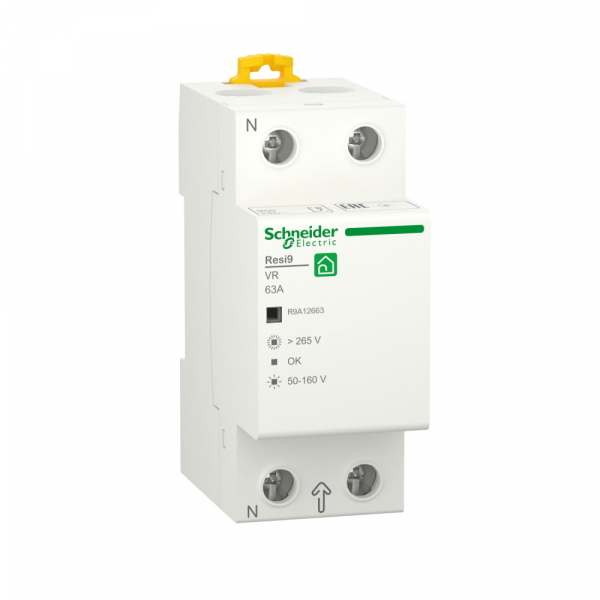 Schneider Electric RESI9 Реле напряжения 63А 1P+N 230В 50Гц