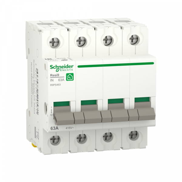 Schneider Electric RESI9 Выключатель нагрузки (мод. рубильник) 63А 4P