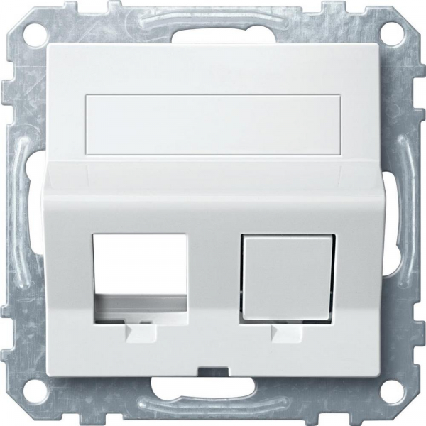 Schneider Electric Merten SM Бел Наклонная цплата для Keystone RJ45