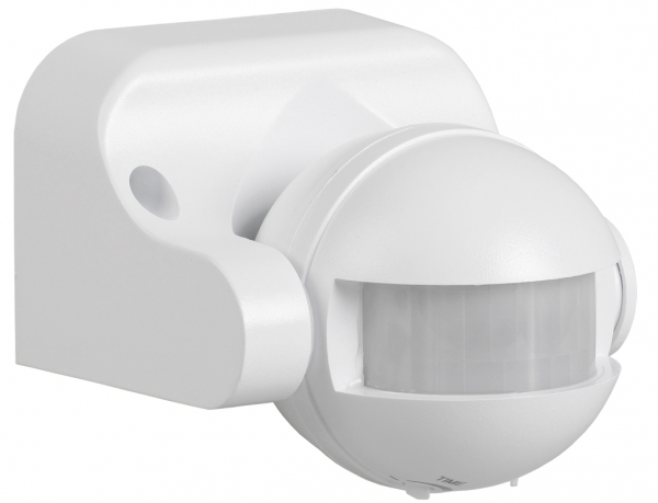 IEK Датчик движения ДД 009 белый, макс. нагрузка 1100Вт, угол обзора 180град., дальность 12м, IP44