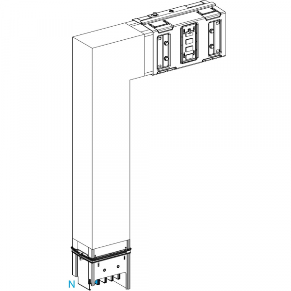 Schneider Electric CANALIS KSA СЕКЦИЯ УГЛОВАЯ ВЕРТИКАЛЬНАЯ НА ЗАКАЗ 630А. A=290 B=290 ДО 800