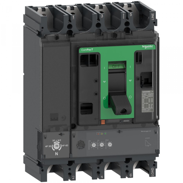 Schneider Electric Выключатель автоматический NSX400R 200kA 4П4Т 250A 2.3