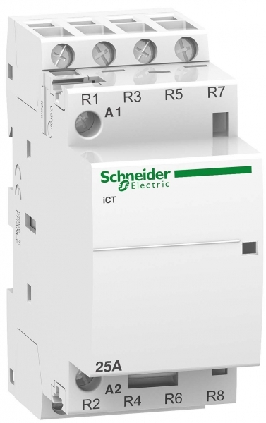 Schneider Electric Acti 9 iCT25A Контактор модульный 4НЗ 220/240В АС 50Гц