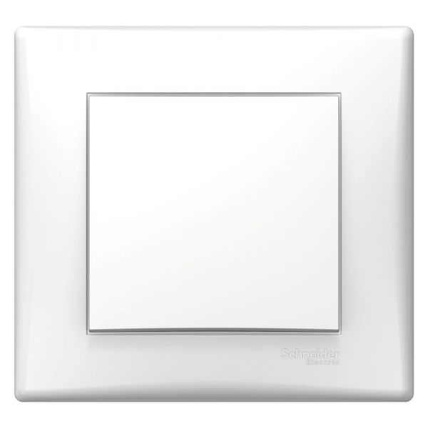 Schneider Electric Sedna Бел Выключатель 1-клавишный с рамкой (упак.= 5 шт.)