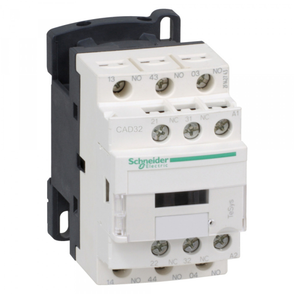 Schneider Electric Contactors K Контактор бесшумный 3P, 6А, НЗ, 220V 50/60 Гц, зажим под винт (CAD326FLS207)
