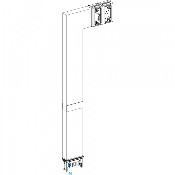 Schneider Electric CANALIS KSA СЕКЦИЯ УГЛОВАЯ ВНИЗ НА ЗАКАЗ 400А С ОГНЕН. БАР. A=250 B=700 ДО 1200