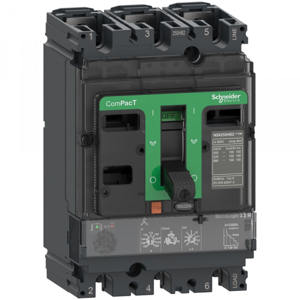 Schneider Electric Выключатель автоматический NSX100R 200kA 3П3Т 50A 2.2M
