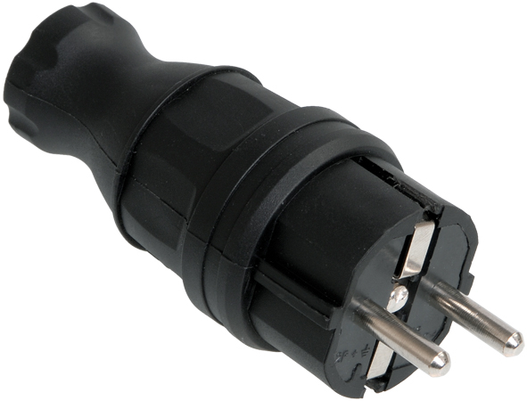 IEK OMEGA ВБп3-1-0м Вилка прямая IP44