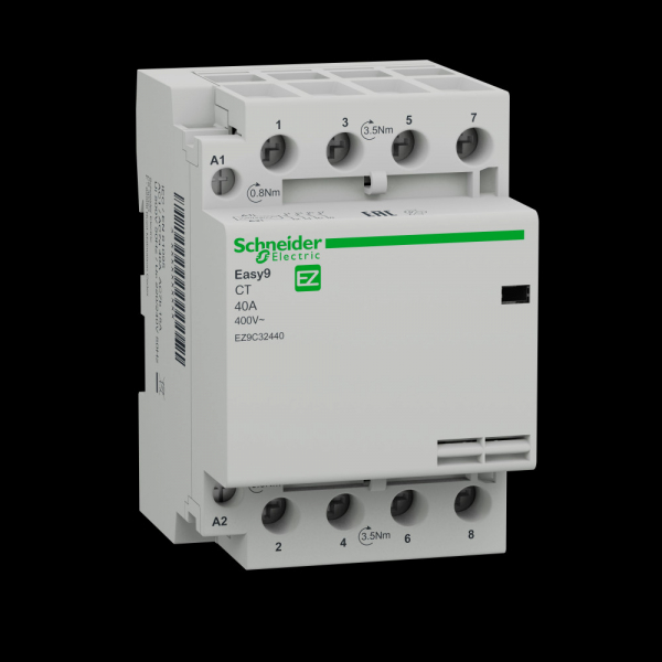 Schneider Electric Easy9 Контактор модульный CT 4-полюсный, на номинальный ток 40 А 4НО 230/250В АС 50ГЦ