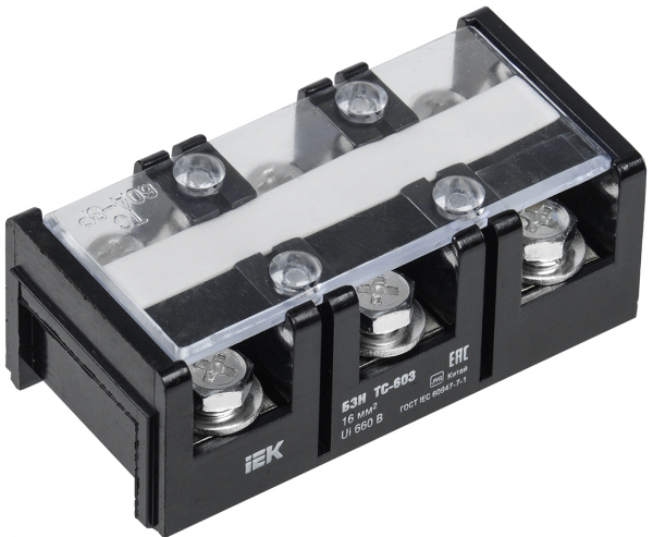 IEK Блок зажимов БЗН TC-4004 200 мм2 400A 4 пары