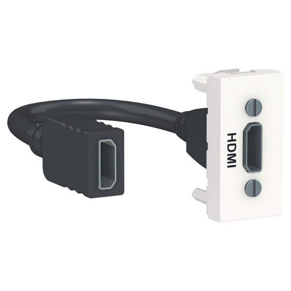 Schneider Electric Unica Modular Бел Розетка HDMI, 1 модуль