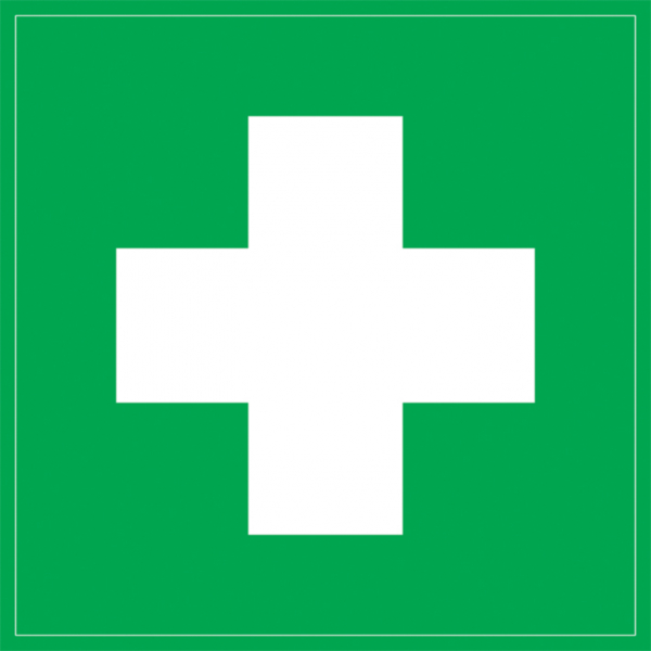 IEK Самоклеящаяся этикетка: 150х150 мм, "Медицинская аптечка"